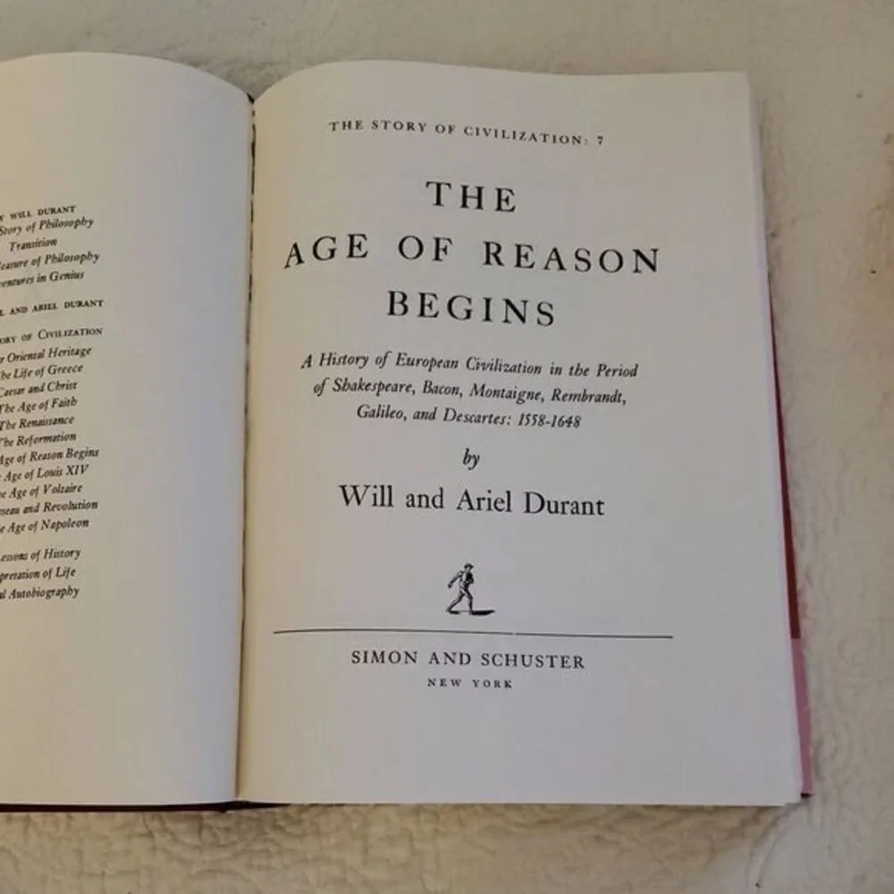 The Age of‎ Reason Begins (The Story of Civilization Vol 7) Durant, Will  1961